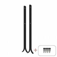 Universele Paal Ankers Beton 4 x 60 CM Zwart - thumbnail