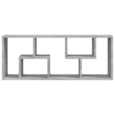 Wandschap 36x16x90 cm bewerkt hout grijs sonoma eikenkleurig Wandschap 36x16x90 cm bewerkt hout grijs sonoma eikenkleurig