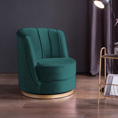 Artistiq Living Draaibare Fauteuil 'Meggie' Velvet, kleur groen