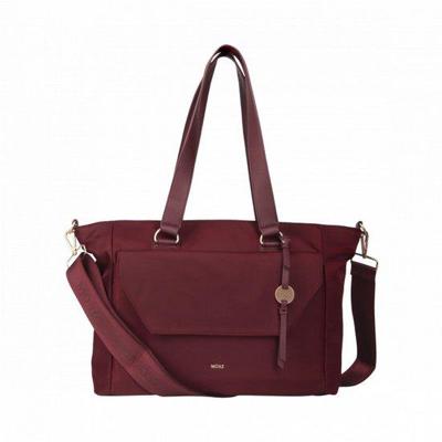 Laptoptas shopper dames 15.6 inch - aubergine - MŌSZ Denise