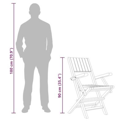 Tuinstoelen inklapbaar 8 st 55x61x90 cm massief teakhout