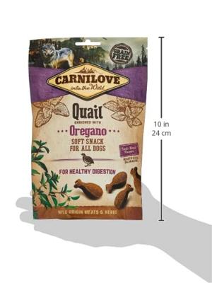 CARNILOVE SOFT SNACK KWARTEL / OREGANO 200 GR CARNILOVE SOFT SNACK KWARTEL / OREGANO 200 GR