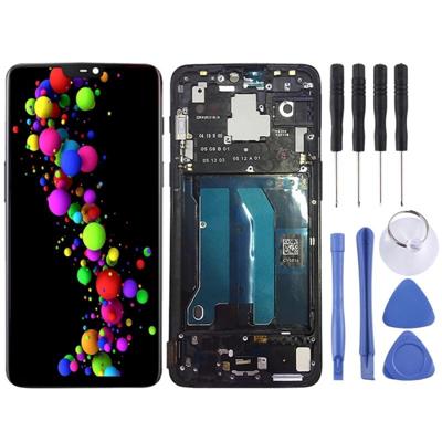 LCD-scherm en Digitizer volledige montage met Frame voor OnePlus 6(Black)