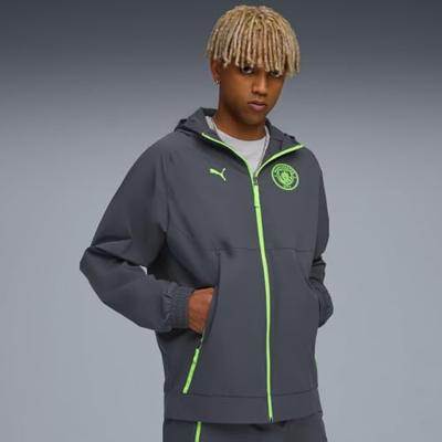 Manchester City Tech Woven Trainingspak Senior 2025/2026 Grijs - Maat S - Kleur: LichtgroenGrijs | Soccerfanshop - thumbnail