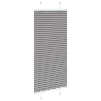 VidaXL Plissé rolgordijn 60x150 cm stofbreedte 59,4 cm antraciet - thumbnail