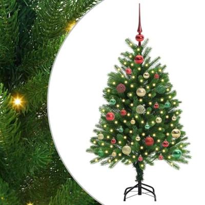 VidaXL Kerstboom met 150 led met standaard groen 120 cm pe VidaXL Kerstboom met 150 led met standaard groen 120 cm pe