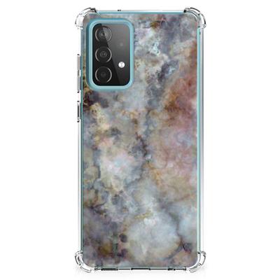 Samsung Galaxy A52 4G/5G Anti-Shock Hoesje Marmer Grijs Samsung Galaxy A52 4G/5G Anti-Shock Hoesje Marmer Grijs