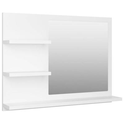 VidaXL Badkamerspiegel 60x10,5x45 cm bewerkt hout wit VidaXL Badkamerspiegel 60x10,5x45 cm bewerkt hout wit