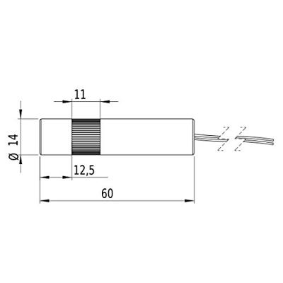 Picotronic Lasermodule Lijn Blauw 5 mW LE405-5-5-F(14x60)