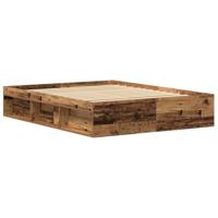 Bedframe zonder matras 150x200 cm bewerkt hout oud hout - thumbnail