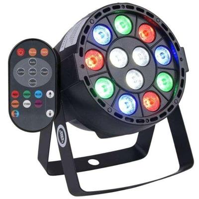 LIGHT4ME P12 LED PAR RGBW - met afstandsbediening bedienbare podiumverlichting