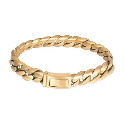 iXXXi Men Stalen Armband Lombok Mat Goud | Maat 22