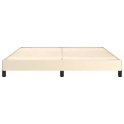 Bedframe kunstleer crmekleurig 180x200 cm Bedframe kunstleer crmekleurig 180x200 cm