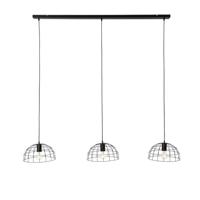 QAZQA Industriële hanglamp zwart 3-lichts - Hanze - thumbnail