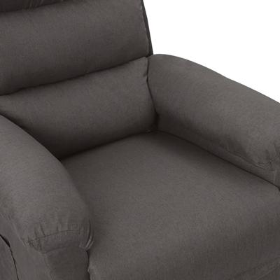 Massagestoel elektrisch stof donkergrijs
