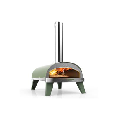 ZiiPa Pizza Oven Piana - Houtgestookt - met Thermometer - Eucalyptus - voor ø 30 cm pizza's - Roterende pizzasteen