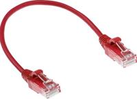 ACT DC9551 LSZH U/UTP CAT6 Datacenter Slimline Patchkabel Snagless | RJ45 Connectoren | Rood | 1,5 meter - thumbnail