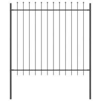 Tuinhek Grijs 1,7 x 1,5 m Poedercoating staal - thumbnail