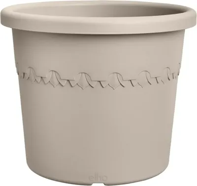 elho bloempot algarve cilindro d58 h48cm Paddenstoel beige
