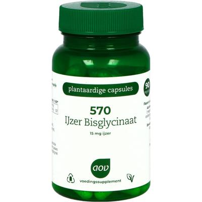 AOV 570 IJzer Bisglycinaat 15mg Vegacaps AOV 570 IJzer Bisglycinaat 15mg Vegacaps