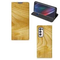 OPPO Find X3 Neo Book | Wallet Case | Licht Hout - thumbnail
