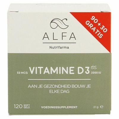 Alfa Vitamine D3 - 2000 IU 120Capsules Alfa Vitamine D3 - 2000 IU 120Capsules