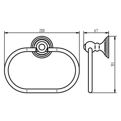 Handdoekring Haceka Allure Chroom Haceka Handdoekring Haceka Allure Chroom Haceka