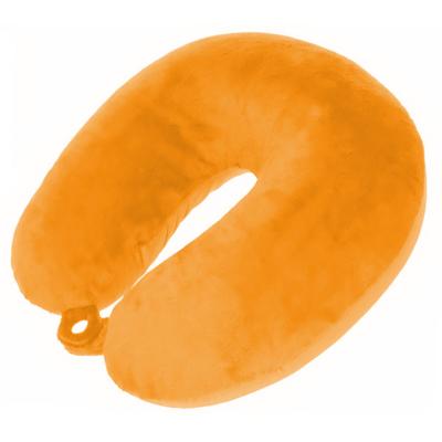 Pro World nekkussen 29 x 31 cm polyester/fluweel oranje Pro World nekkussen 29 x 31 cm polyester/fluweel oranje