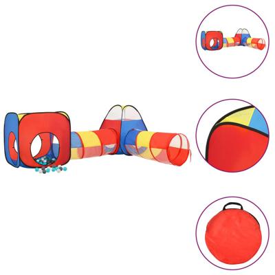VidaXL Kinderspeeltent met 250 ballen 190x264x90 cm meerkleurig VidaXL Kinderspeeltent met 250 ballen 190x264x90 cm meerkleurig