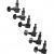 D'Addario PWAT-6R2 Auto-Trim Tuning Machines 6 In-Line set-up zwart - thumbnail