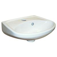 Jika fontein 37.5x28cm porselein ovaal 1 kraangat met overloop wit h8162610001041 - thumbnail