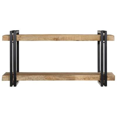 Wandschap 90x33x45 cm massief ruw mangohout Wandschap 90x33x45 cm massief ruw mangohout