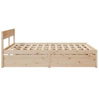 Bedframe zonder matras massief grenenhout 200x200 cm - thumbnail