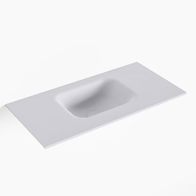MONDIAZ LEX Cale solid surface inleg wastafel voor toiletmeubel 60cm. Positie wasbak midden MONDIAZ LEX Cale solid surface inleg wastafel voor toiletmeubel 60cm. Positie wasbak midden