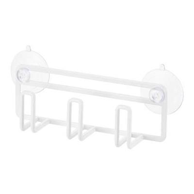 Yamazaki 5052 TOWER tablethouder, wit, staal, minimalistisch design, 19,5 x 16 x 19,5 cm (LxBxH)
