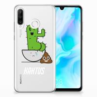 Huawei P30 Lite Telefoonhoesje met Naam Cactus Poo - thumbnail