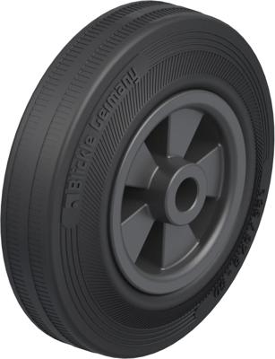 Blickle VPP 125/12G Wiel met hoog draagvermogen Wieldiameter: 125 mm Draagvermogen (max.): 100 kg 1 stuk(s)