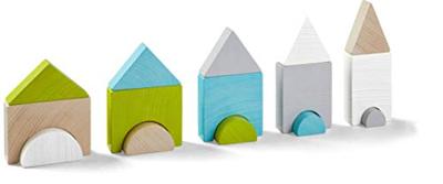 Haba stapelblokken torenstad 22 cm junior hout 15 delig Haba stapelblokken torenstad 22 cm junior hout 15 delig
