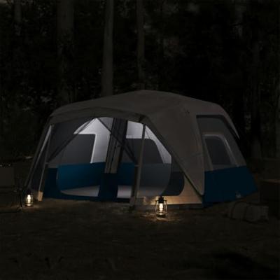VidaXL Tent met led 10-persoons snelontgrendeling lichtblauw VidaXL Tent met led 10-persoons snelontgrendeling lichtblauw