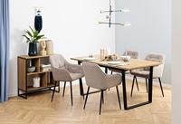 Sohome Eetkamerstoel 'Milly' Bouclé, kleur Beige - thumbnail