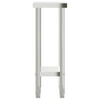 Keukenwerktafel 55x30x85 cm roestvrij staal - thumbnail