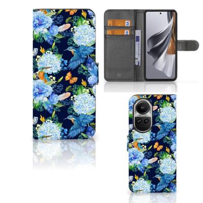 Telefoonhoesje | Met pasjeshouder | voor OPPO Reno10 | 10 Pro IJsvogel