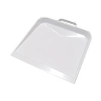 Stofblik wit metaal met beugelgraap - thumbnail