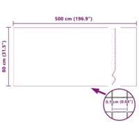 VidaXL Horrengaas wit 80 x 500 cm glasvezel - thumbnail