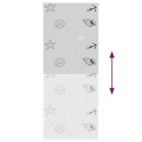 Doucherolgordijn 110x240 cm stofbreedte 106 cm - thumbnail