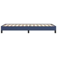 Bedframe zonder matras 100x200 cm stof blauw - thumbnail
