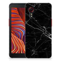Samsung Galaxy Xcover 5 TPU Siliconen Hoesje Marmer Zwart - Origineel Cadeau Vader - thumbnail