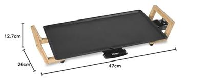 Bestron ABP602BB Asia Lounge Teppanyaki Grillplaat Zwart/Bamboe