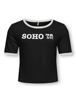 Kids ONLY zomer t-shirt S/S meisjes - zwart - Kognina - thumbnail