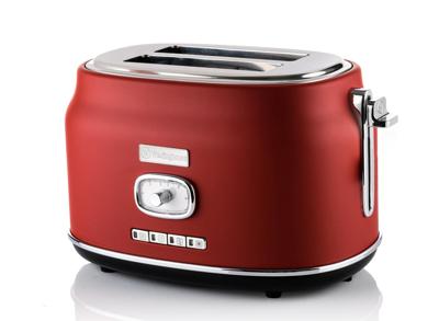 Westinghouse Retro Broodrooster - 2 Sleuven Broodrooster - Rood Westinghouse Retro Broodrooster - 2 Sleuven Broodrooster - Rood